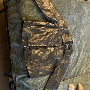 Black Faux Leather Jacket